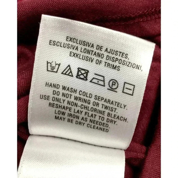 Maeve Anthropologie Women's Red White Puckered Striped Fringe Shift Dress Small - Picture 10 of 12